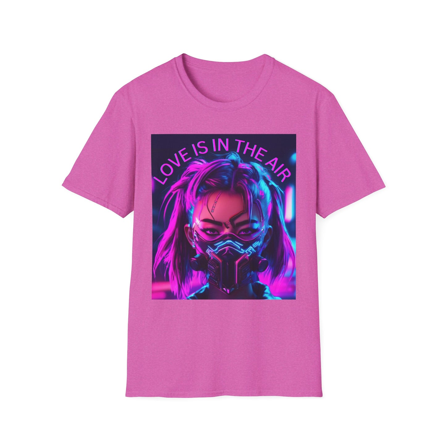 Cyberpunk Love Unisex Softstyle T-Shirt - Perfect for Gamers and Tech Enthusiasts