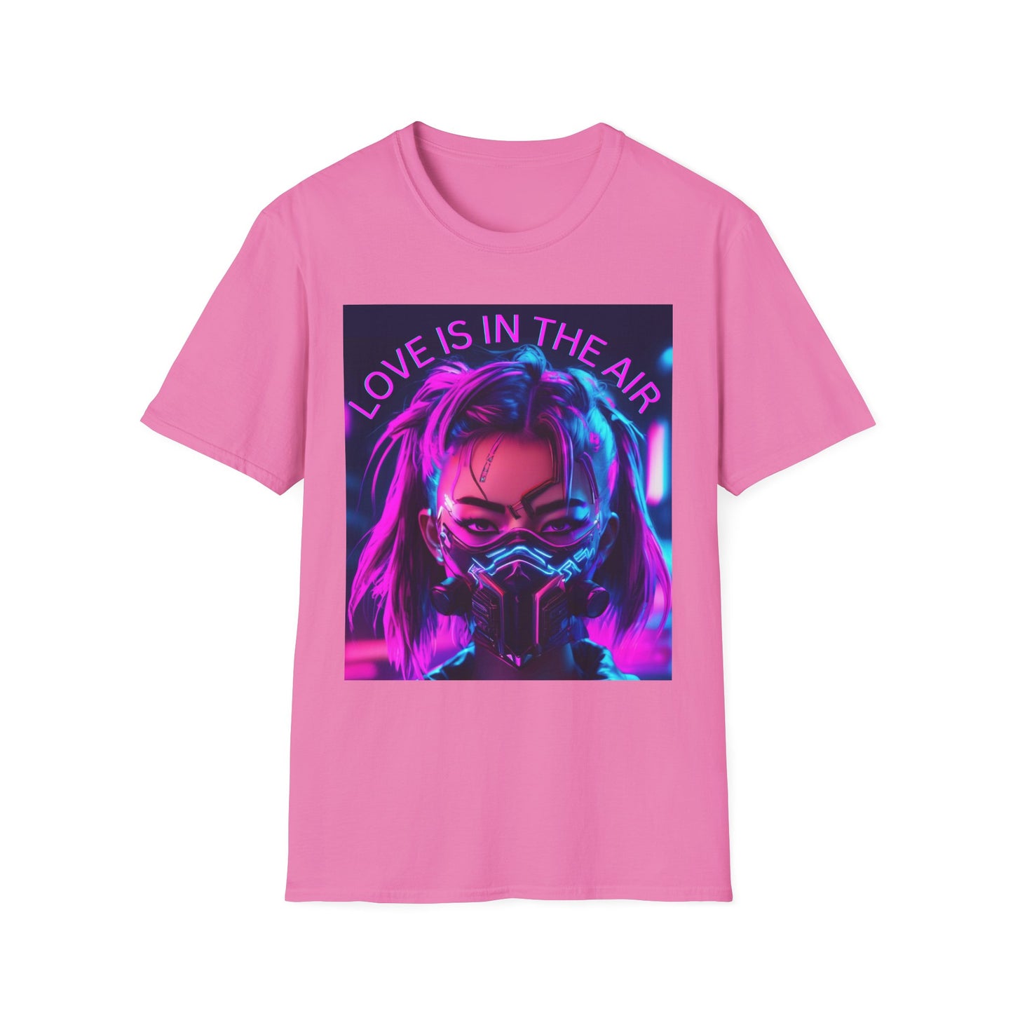 Cyberpunk Love Unisex Softstyle T-Shirt - Perfect for Gamers and Tech Enthusiasts