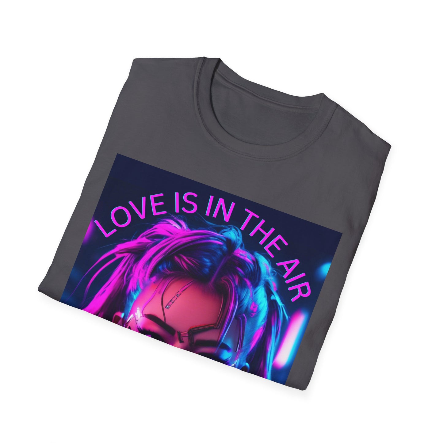 Cyberpunk Love Unisex Softstyle T-Shirt - Perfect for Gamers and Tech Enthusiasts