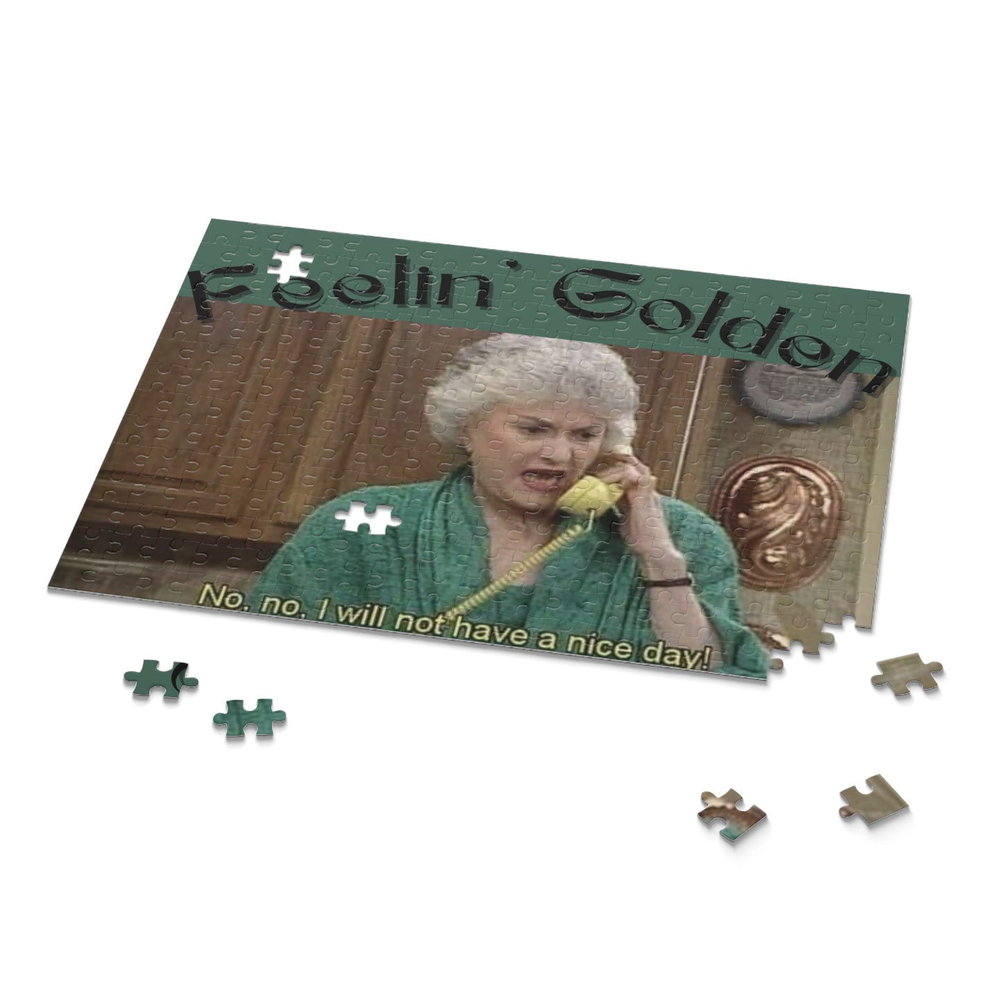 Feelin' Golden Puzzle - 252 & 500-Piece Options - Fun Gift for Fans of Classic TV