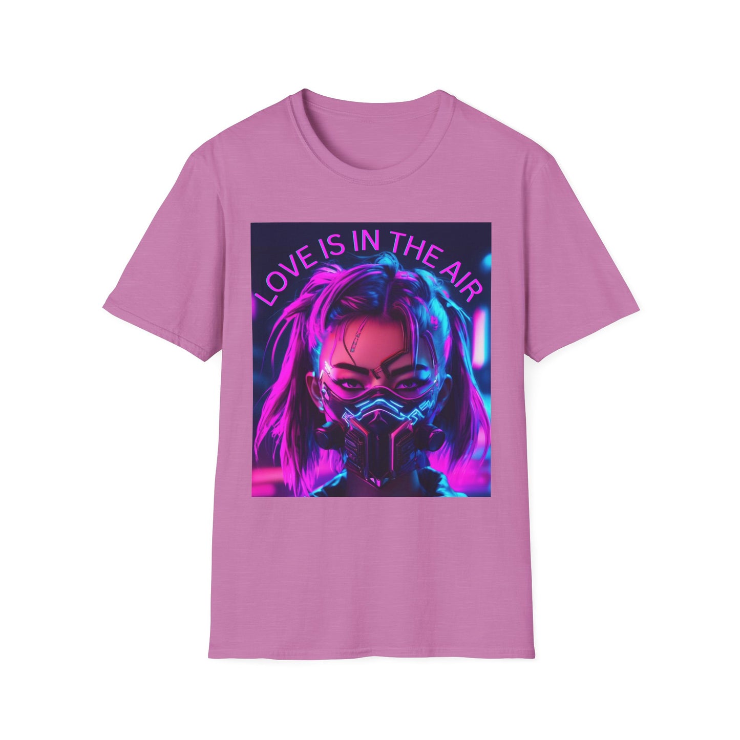 Cyberpunk Love Unisex Softstyle T-Shirt - Perfect for Gamers and Tech Enthusiasts