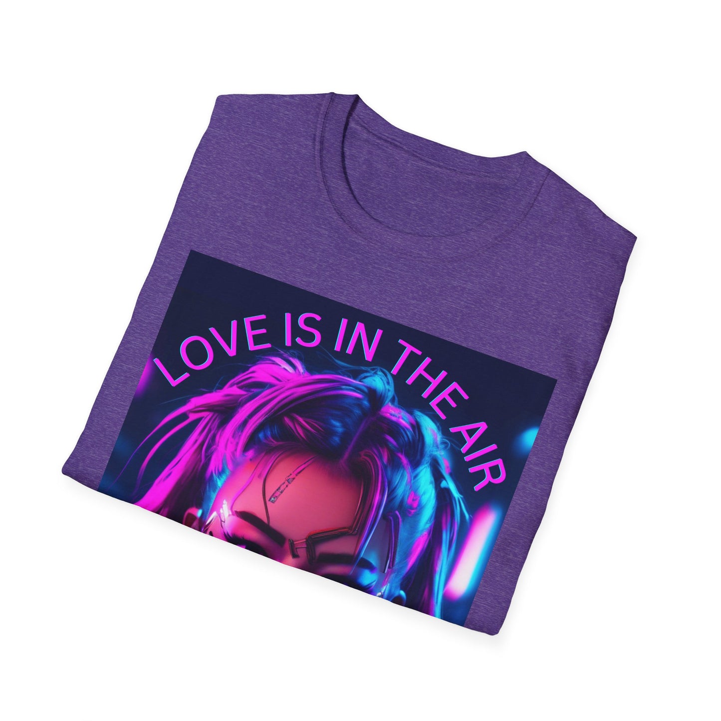 Cyberpunk Love Unisex Softstyle T-Shirt - Perfect for Gamers and Tech Enthusiasts