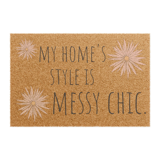 Messy Chic Doormat - Stylish Home Entryway Decor