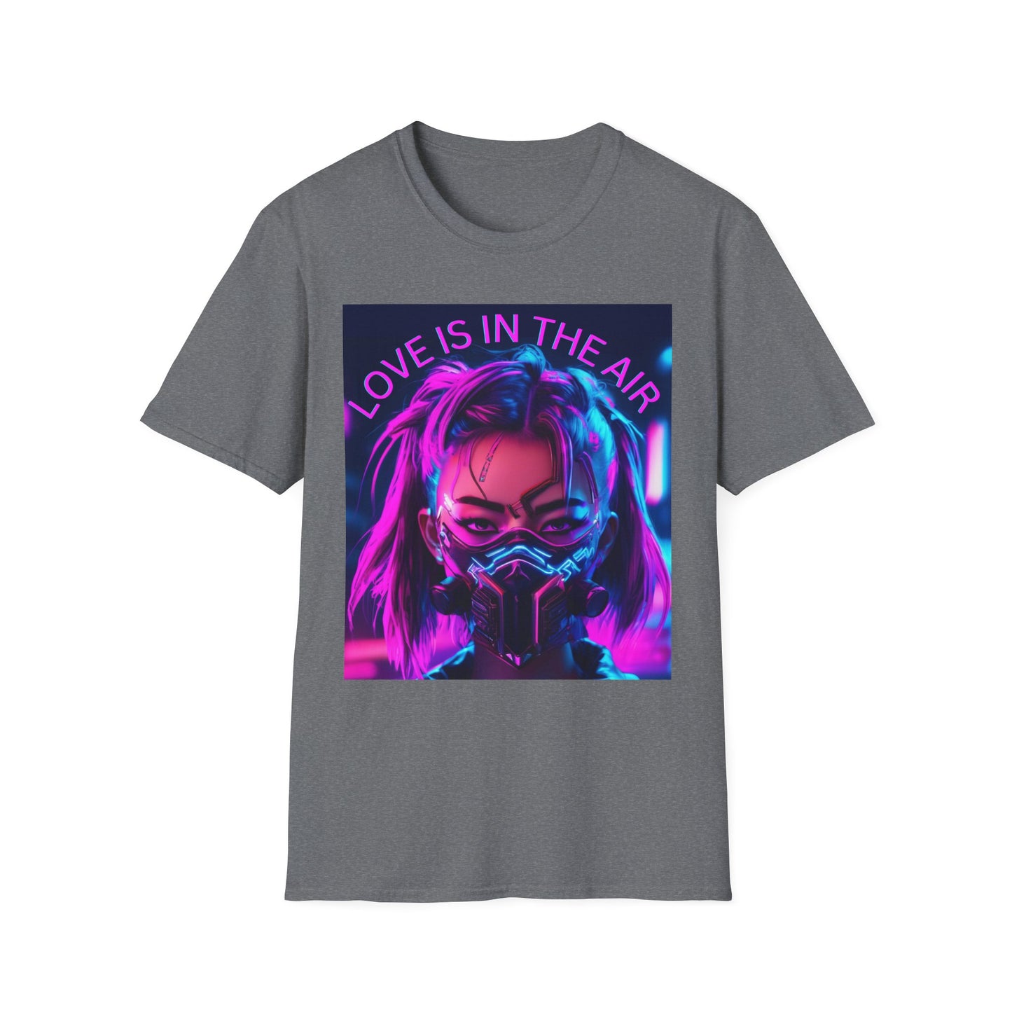 Cyberpunk Love Unisex Softstyle T-Shirt - Perfect for Gamers and Tech Enthusiasts