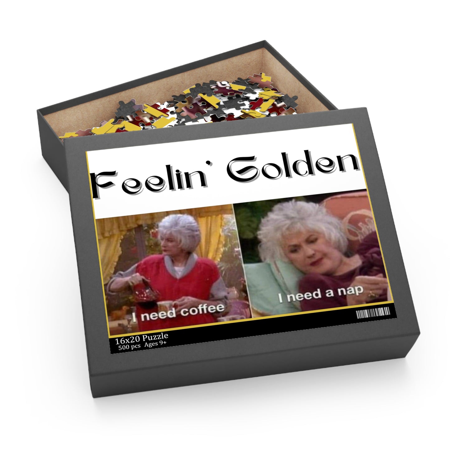 Feelin' Golden Coffee & Nap Puzzle - 500 Pieces