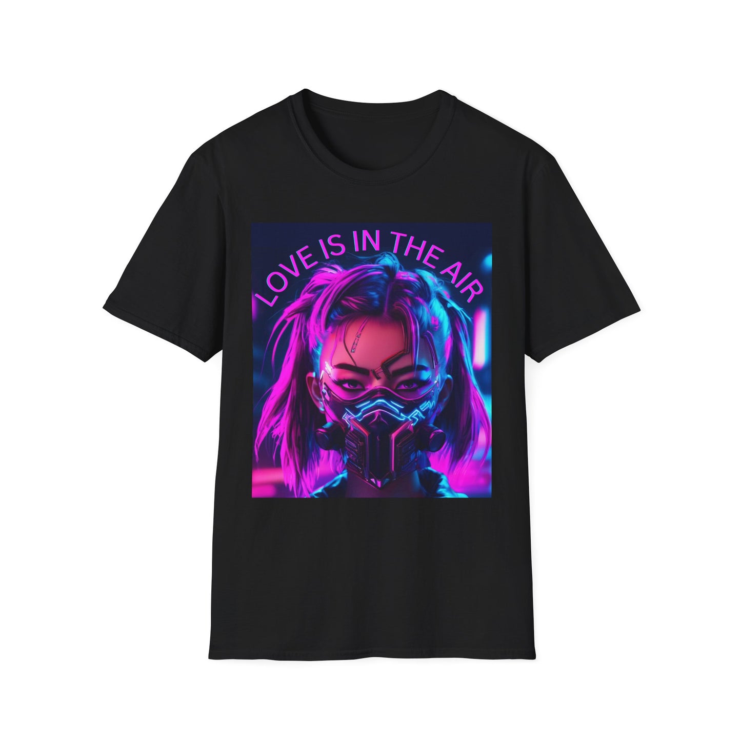 Cyberpunk Love Unisex Softstyle T-Shirt - Perfect for Gamers and Tech Enthusiasts