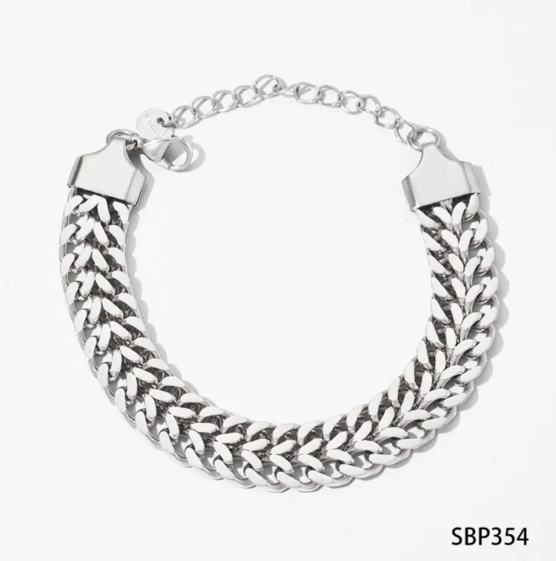 Electroplated Stainless Steel Bracelet – Simple Style